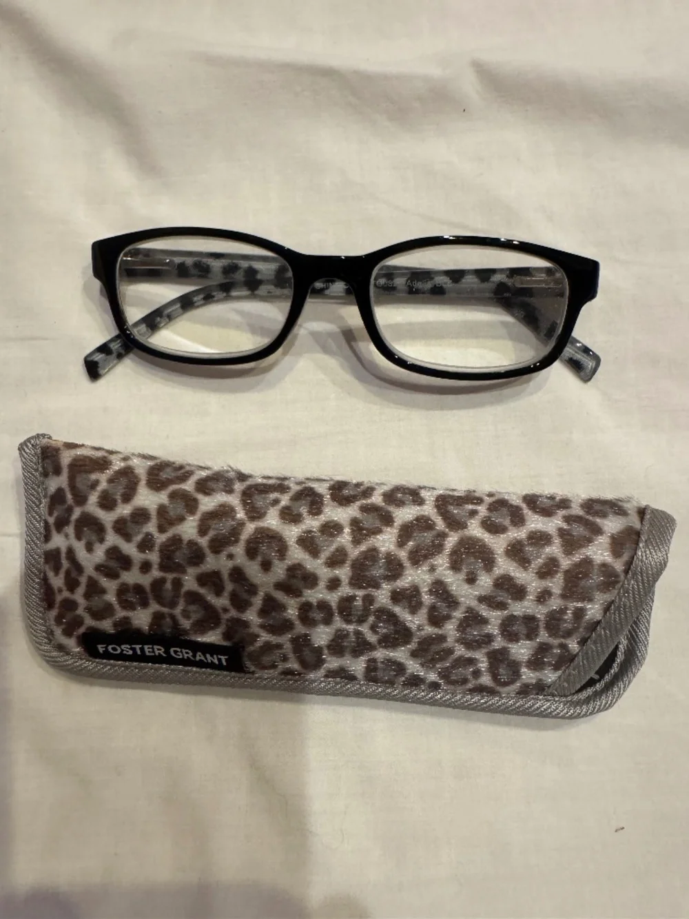 Sunglasses, readers, 2.75, black/gray, Foster Grant